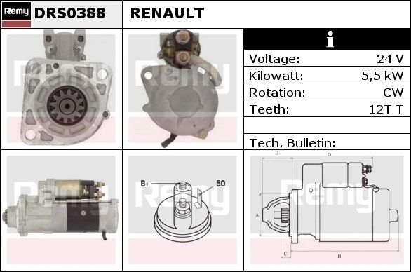 DELCO REMY Käynnistinmoottori DRS0393